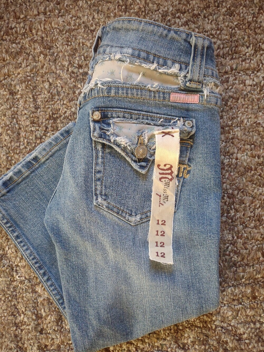 New Miss Me Girls Capris Sz12